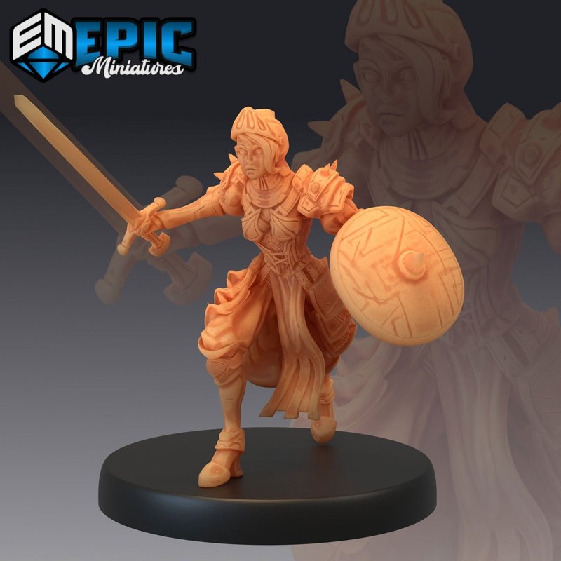 Queens Knight 3D-printed model