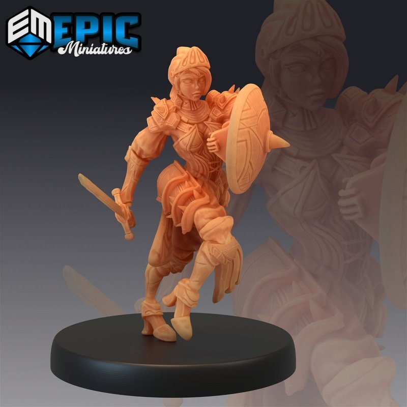 Queens Knight 3D-printed model