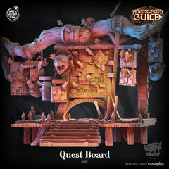 Quest Board 3D-printed model