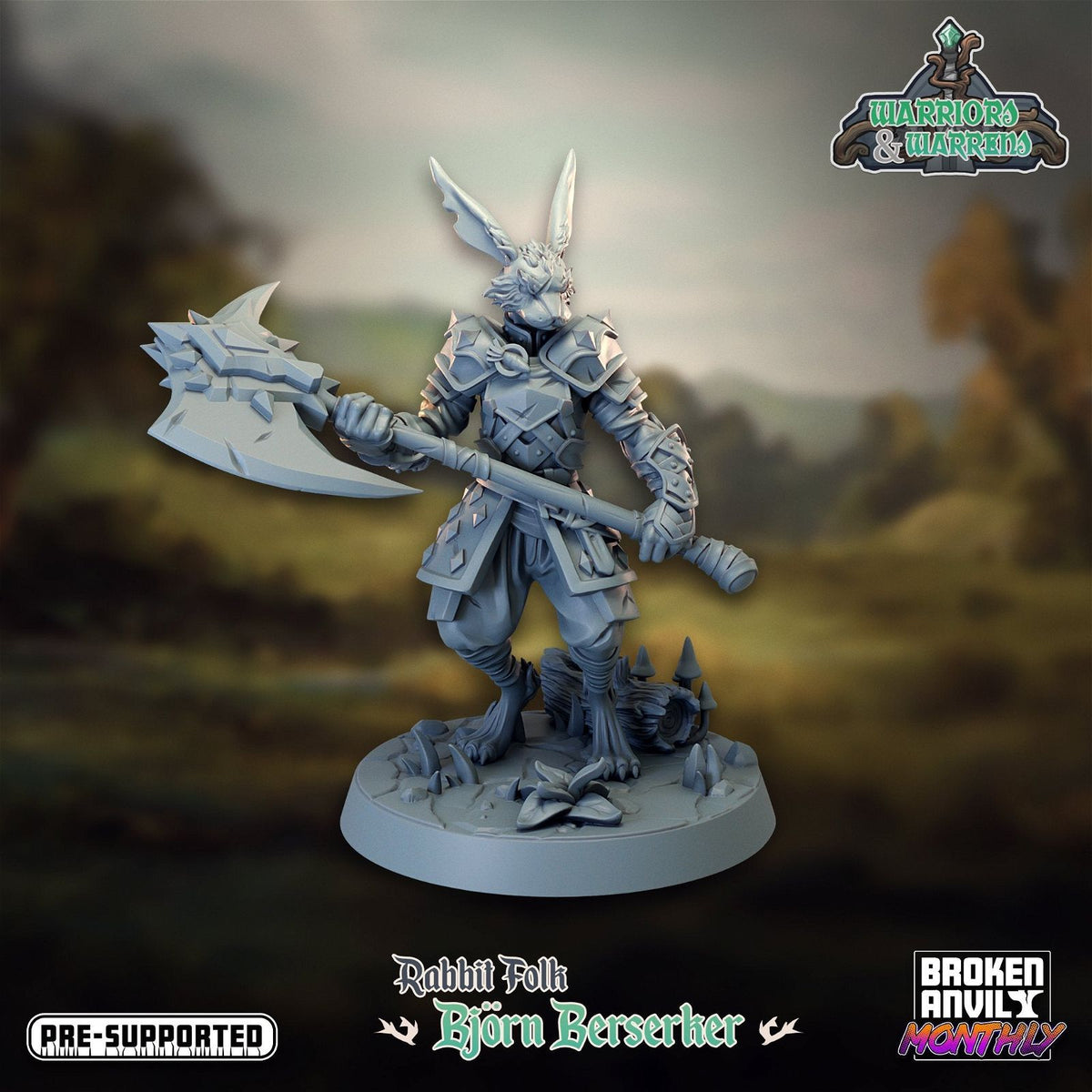 Rabbit Bear Hunter - The Printable Dragon