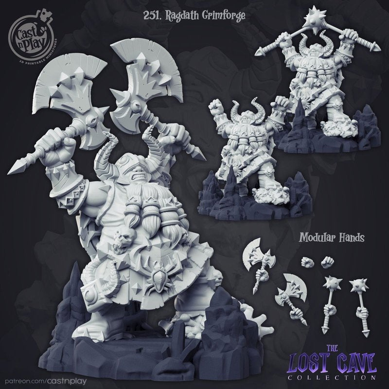 Ragath Grimforge 3D-printed model