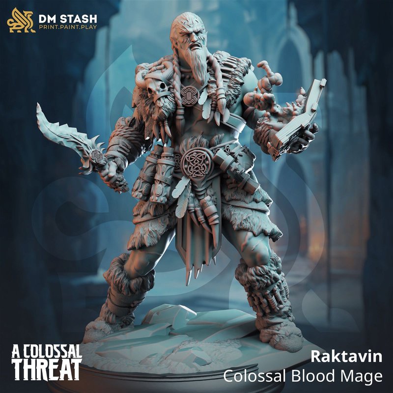 Raktavin - Colossal Blood Mage 3D-printed model