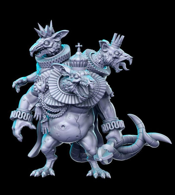 Rat King 3D-printed model