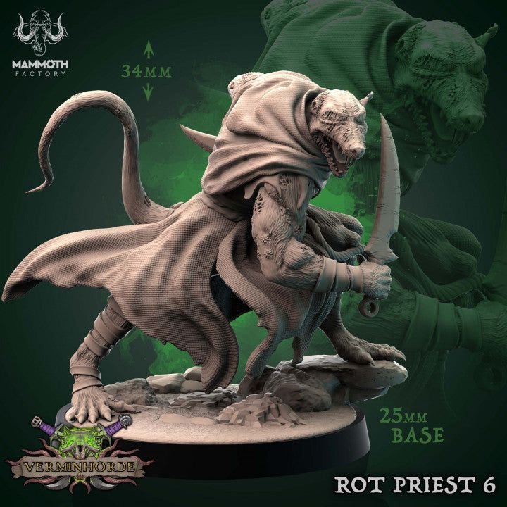 Rat Priest 3D-printed model