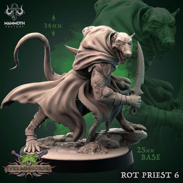 Rat Priest 3D-printed model
