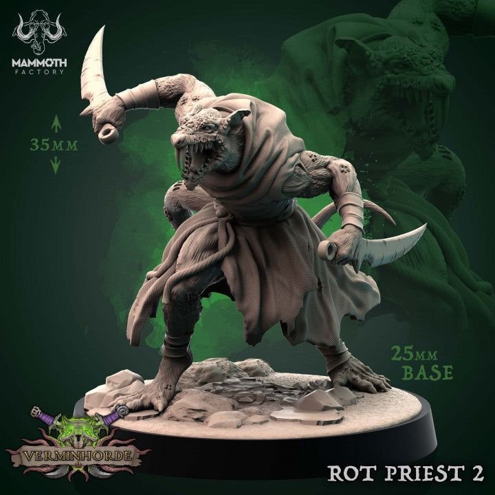 Rat Priest 3D-printed model