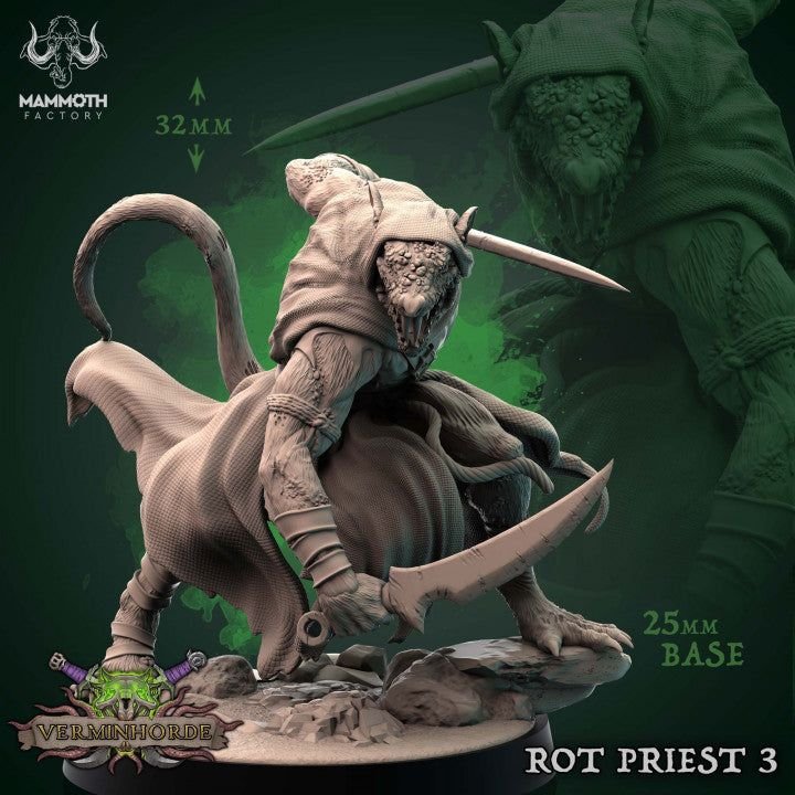 Rat Priest 3D-printed model