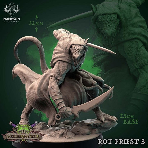 Rat Priest 3D-printed model