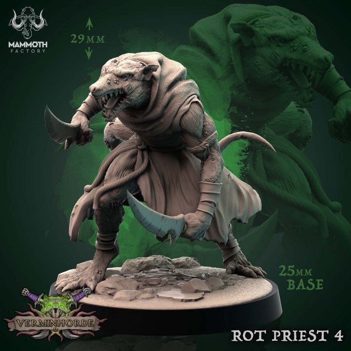 Rat Priest 3D-printed model