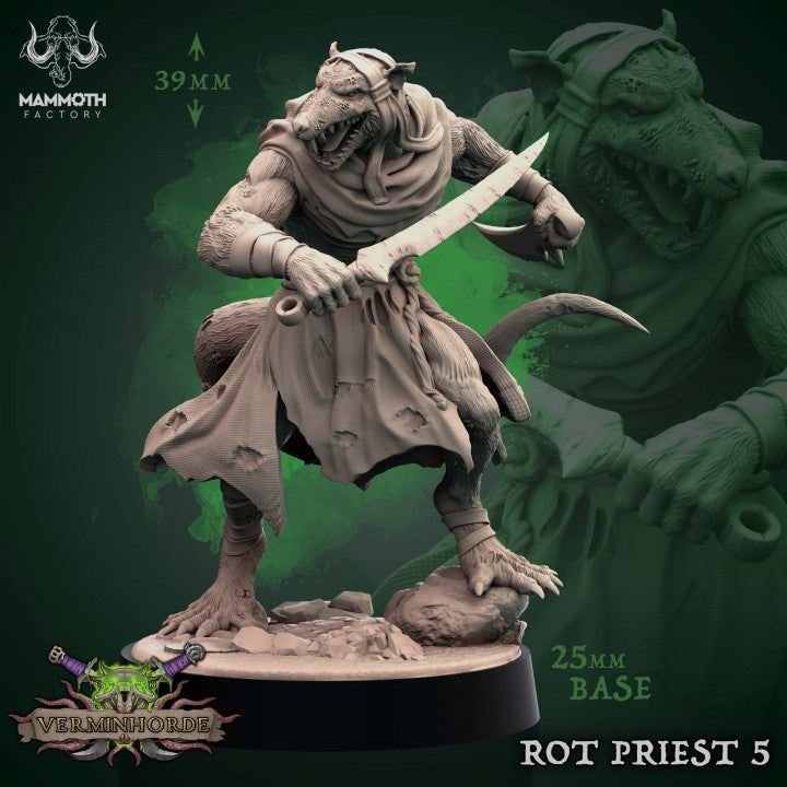 Rat Priest 3D-printed model