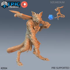 Ratfolk Rogue 3D-printed model