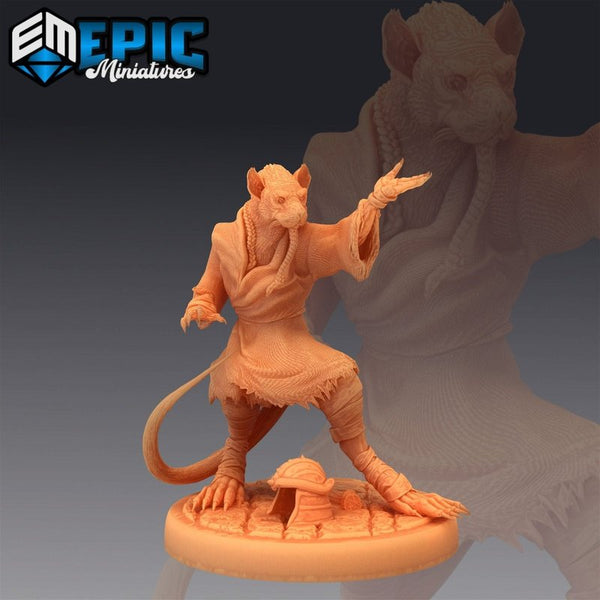 Ratfolk Sensei 3D-printed model