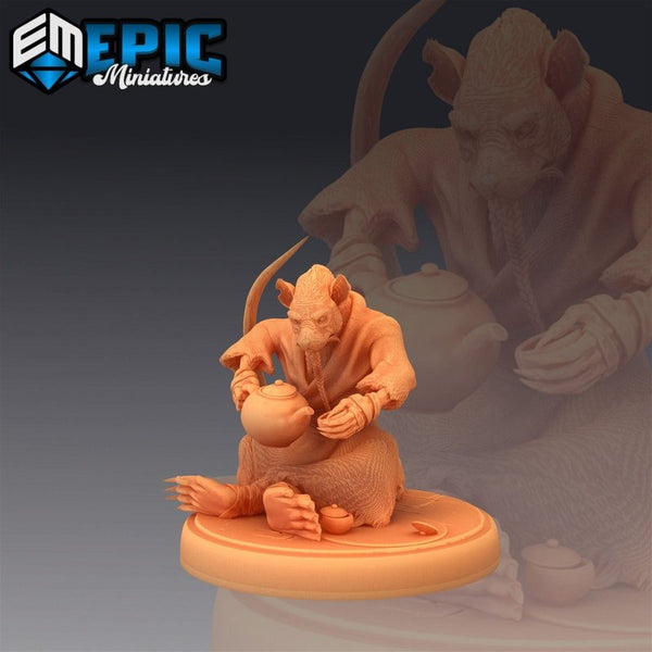 Ratfolk Sensei 3D-printed model