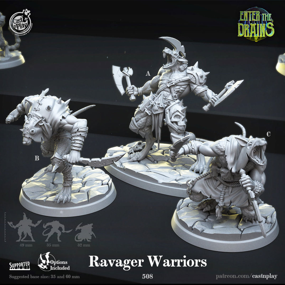 Ravager Warriors - The Printable Dragon