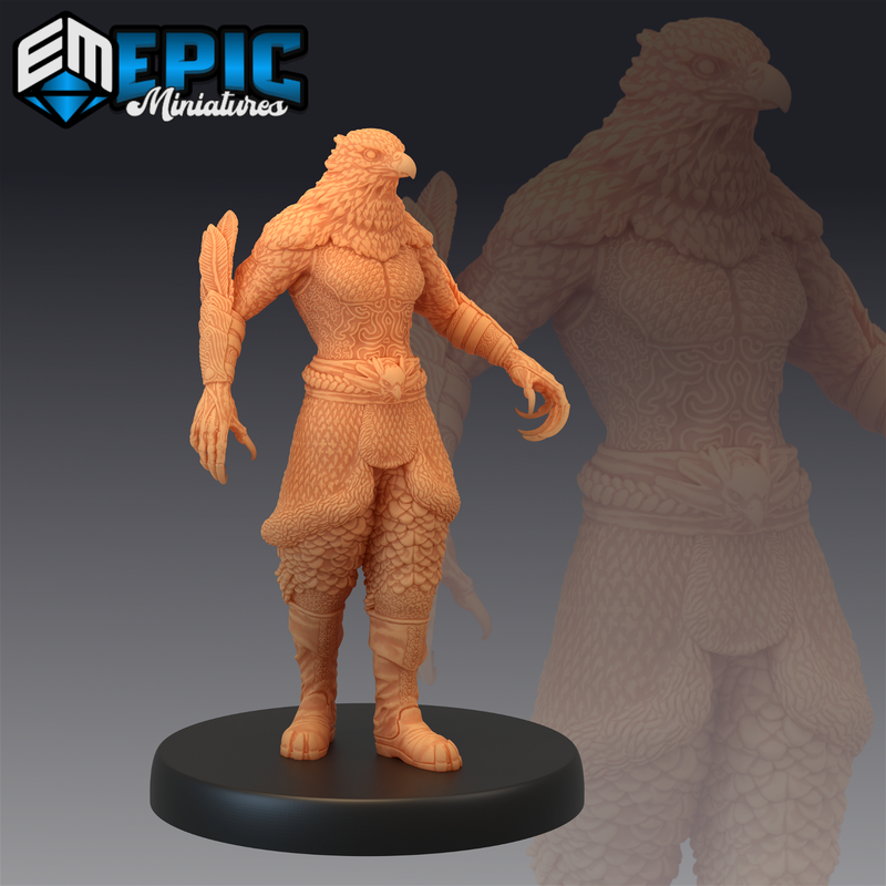Raven Tribe Hunter 3D-printed model