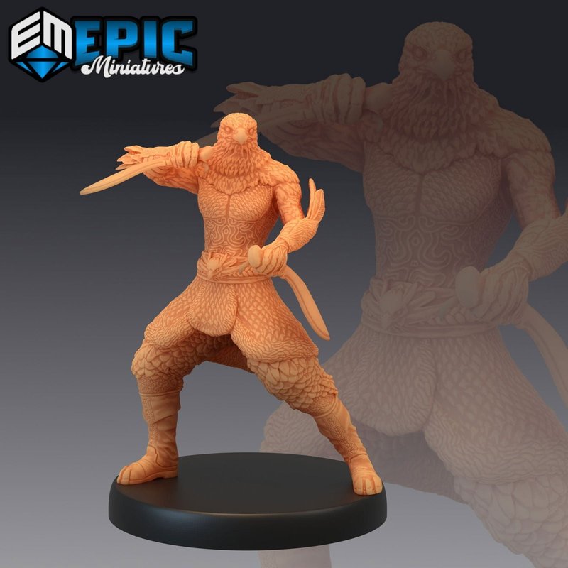Raven Tribe Hunter 3D-printed model