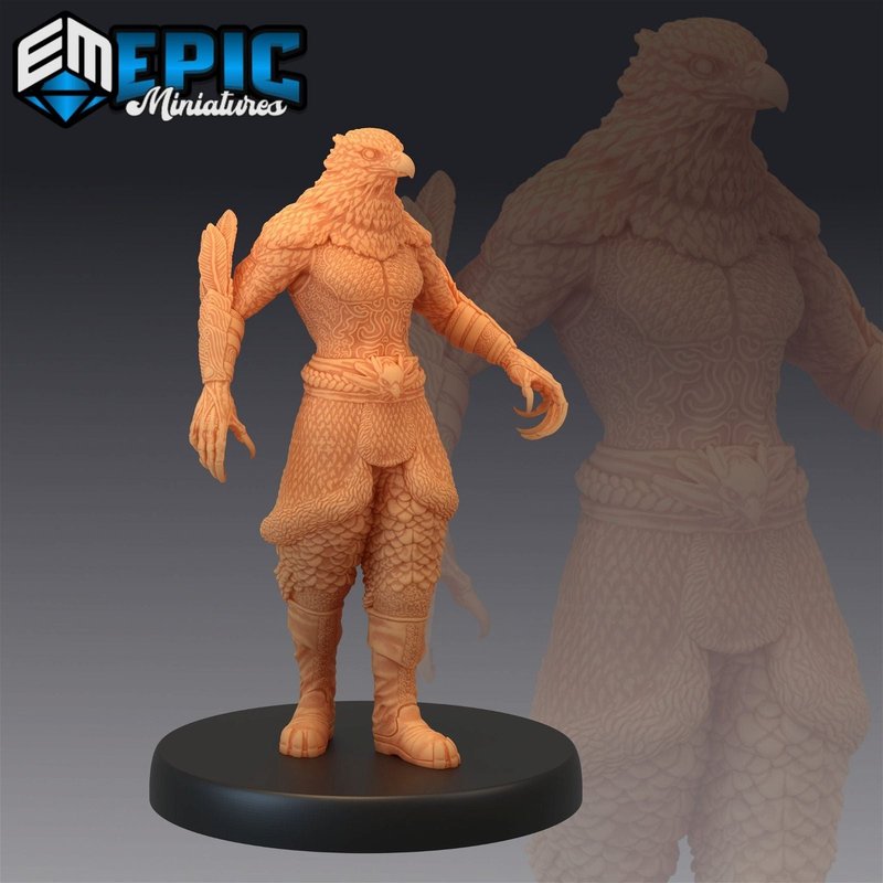 Raven Tribe Hunter 3D-printed model