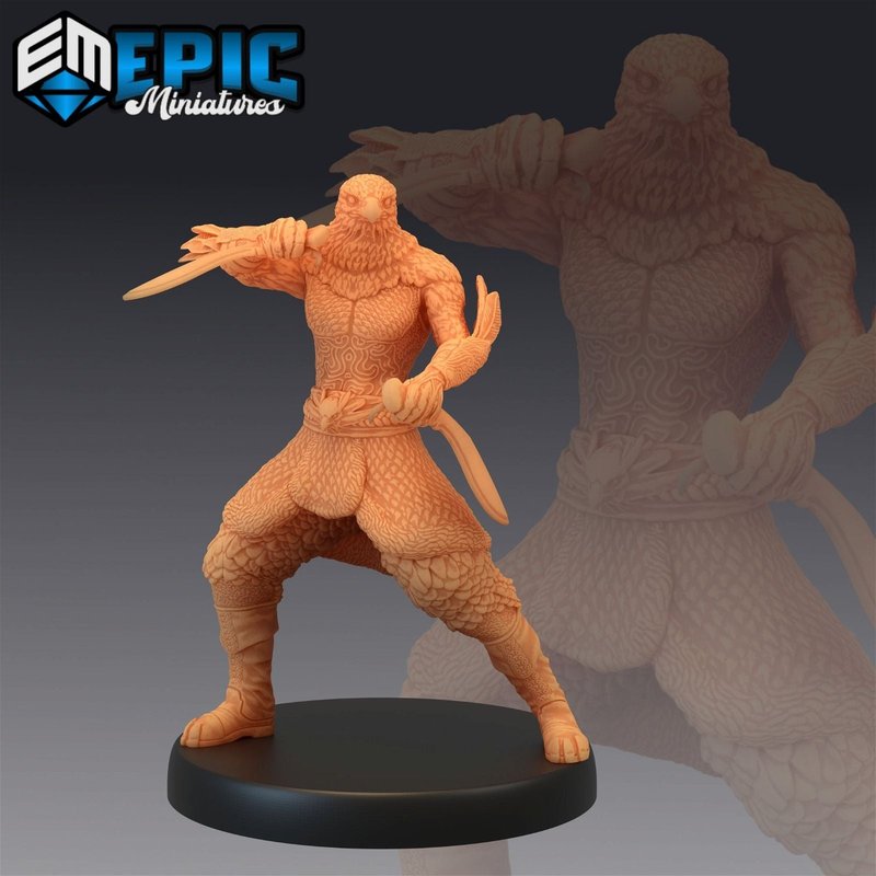 Raven Tribe Hunter 3D-printed model