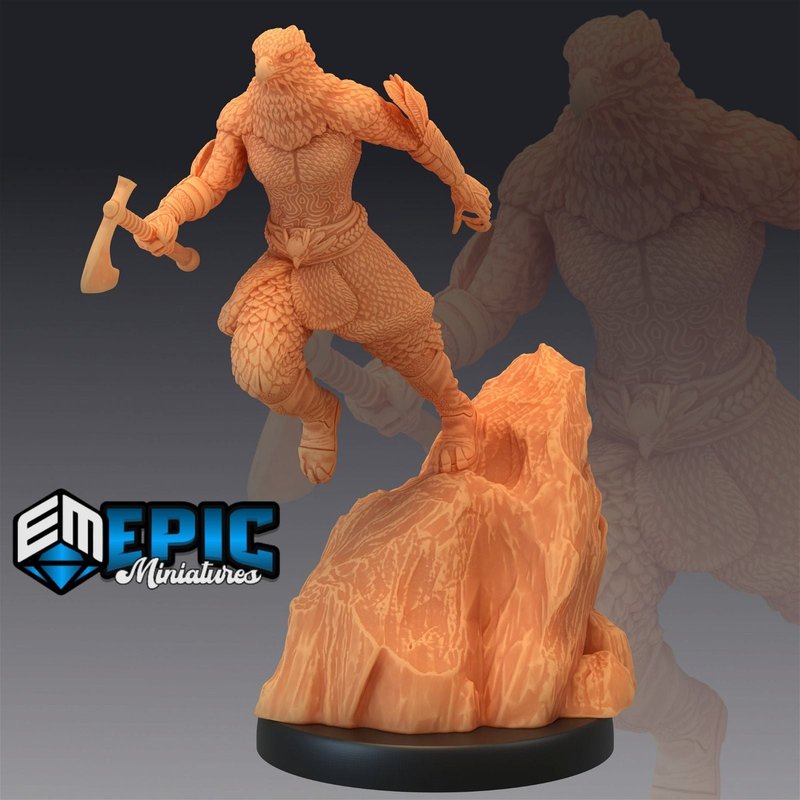 Raven Tribe Hunter 3D-printed model