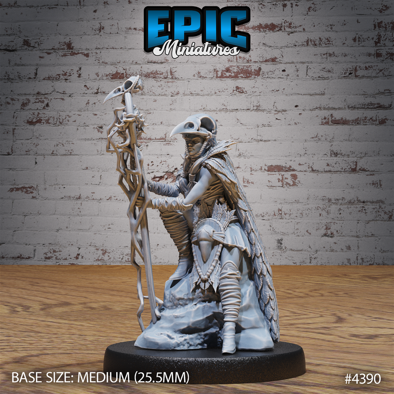 Raven Wizard Female 3D-printed model