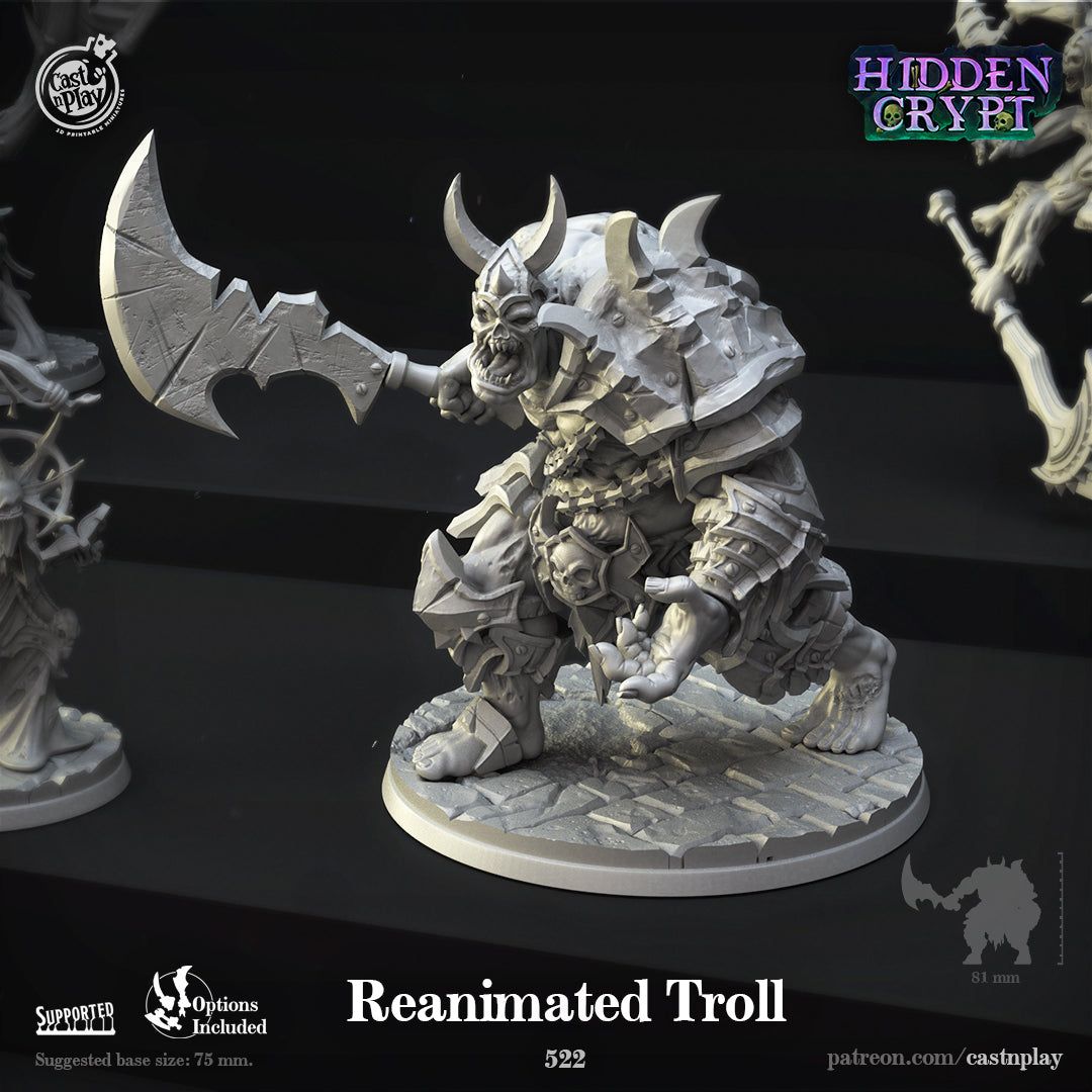 Reanimated Troll - The Printable Dragon