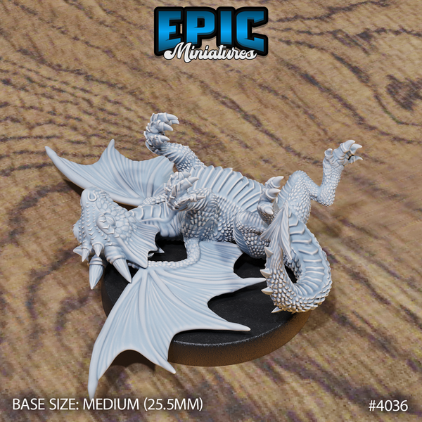 Red Dragon Wyrmling 3D-printed model