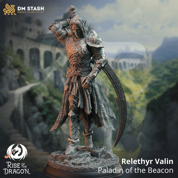 Relethyr Valin Paladin Of The Beacon - The Printable Dragon