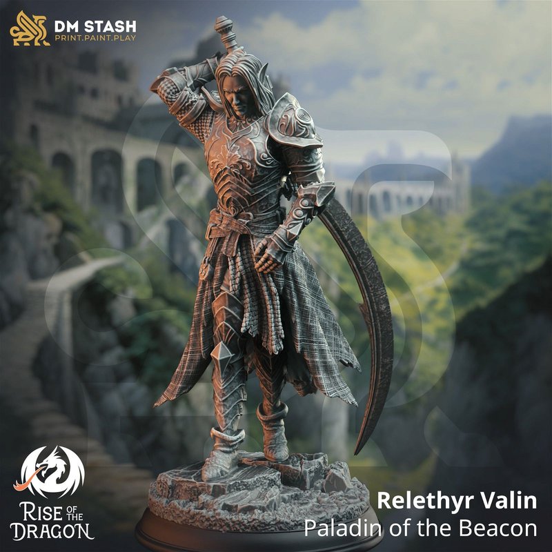 Relethyr Valin Paladin Of The Beacon 3D-printed model