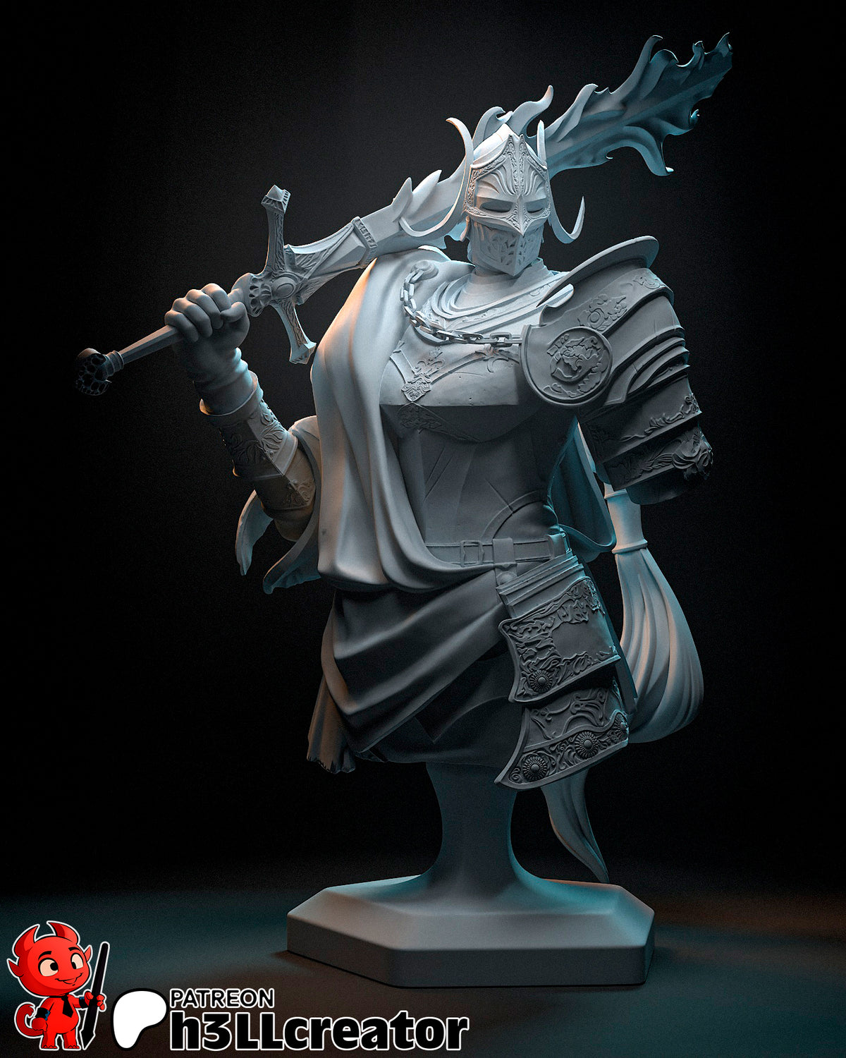 Rellana Bust 3D-printed model