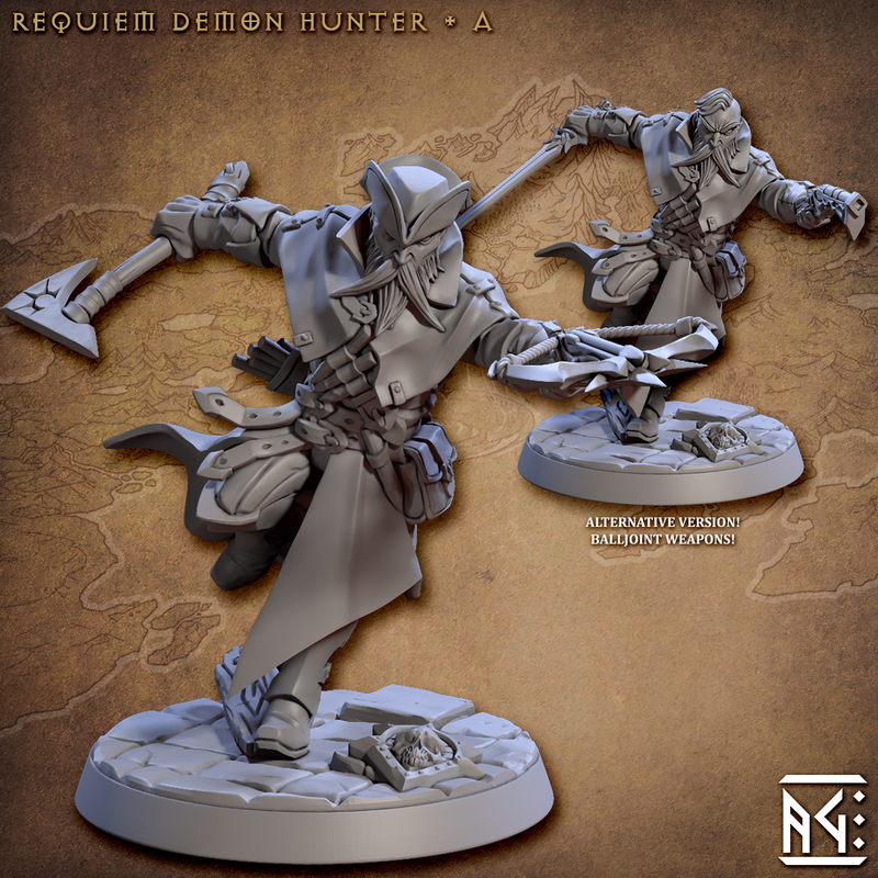 Requiem Demon Hunters 3D-printed model