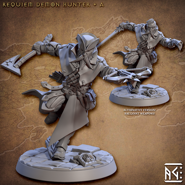 Requiem Demon Hunters 3D-printed model