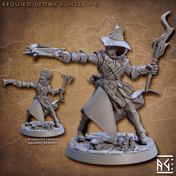 Requiem Demon Hunters 3D-printed model