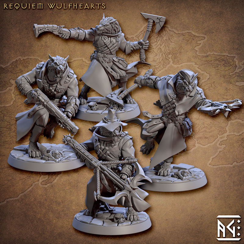 Requiem Wulfhearts 3D-printed model