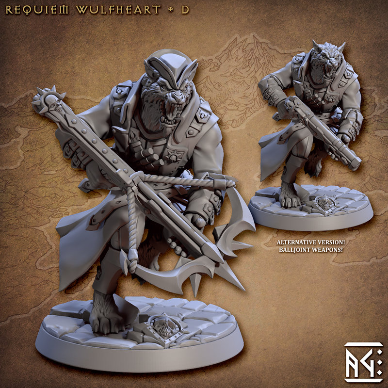 Requiem Wulfhearts 3D-printed model