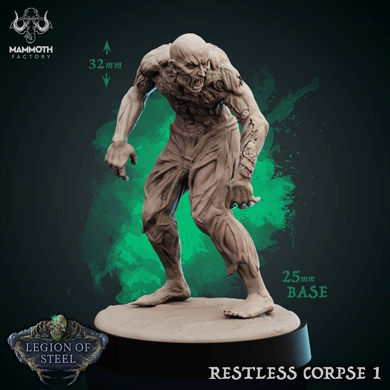 Restless Corpse 3D-printed model