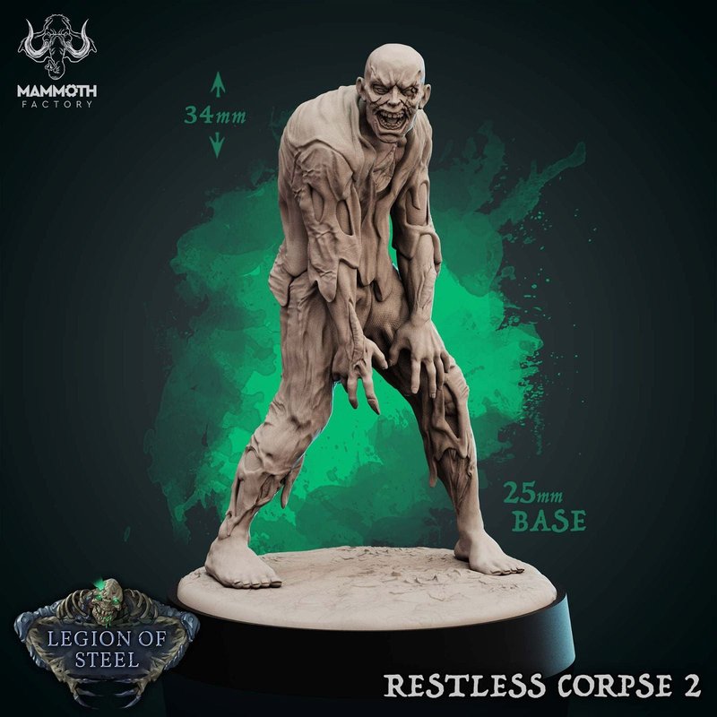 Restless Corpse 3D-printed model