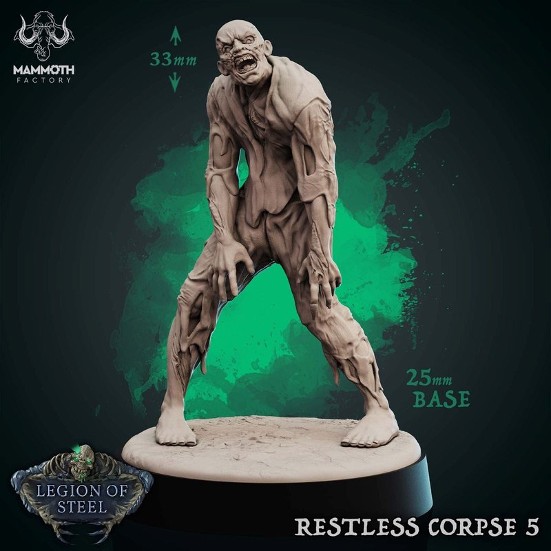 Restless Corpse 3D-printed model