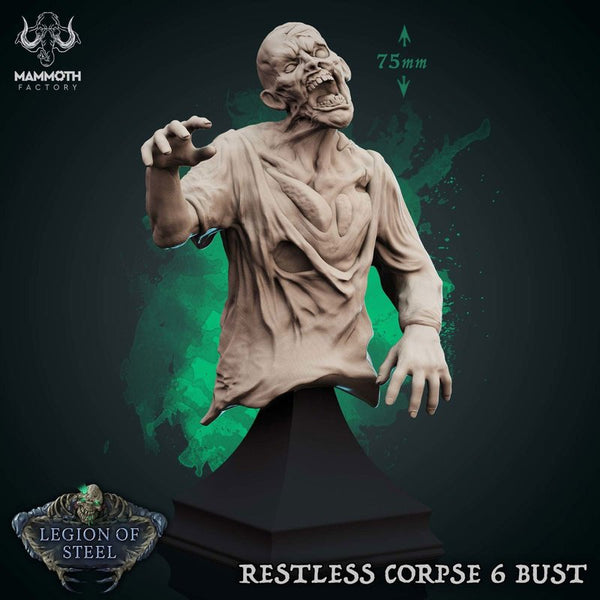 Restless Corpse 6 Bust 3D-printed model