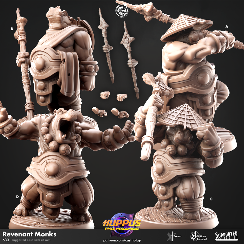 Revenant Monks 3D-printed model