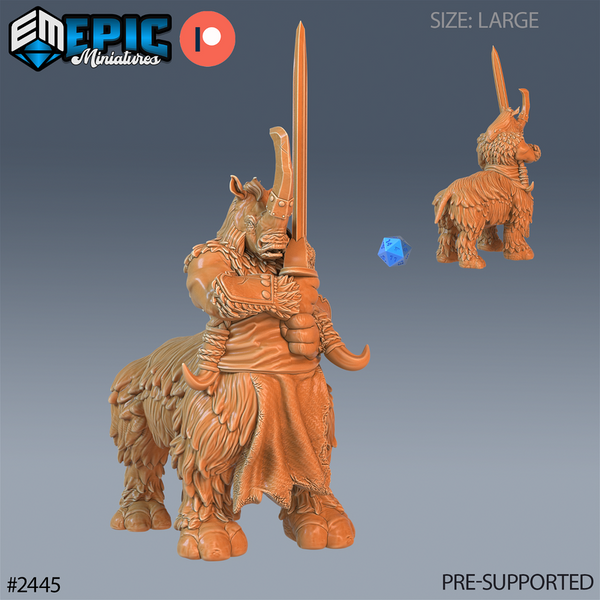 Rhino Centaur 3D-printed model