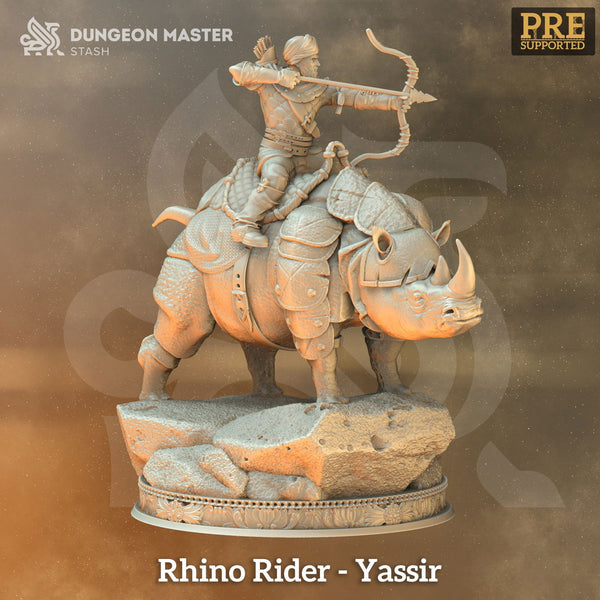 Rhino Rider Yazir - The Printable Dragon
