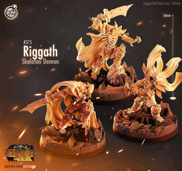 Riggath 3D-printed model