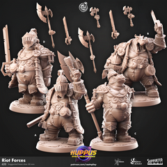 Riot Forces 3D-printed model
