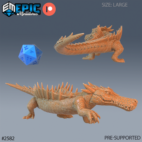 River Crocodile 3D-printed model