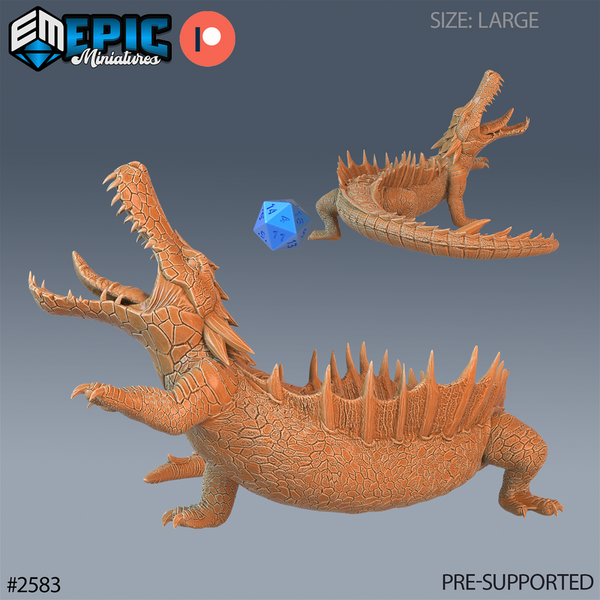 River Crocodile 3D-printed model