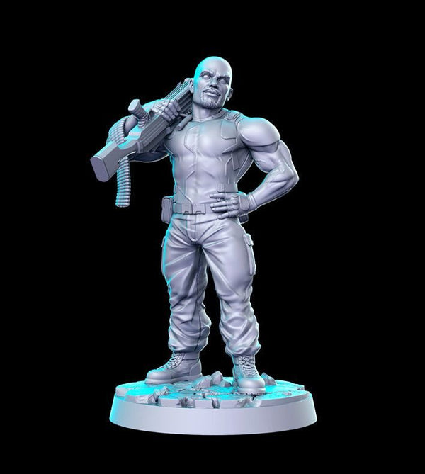 Roadblock 3D-printed model