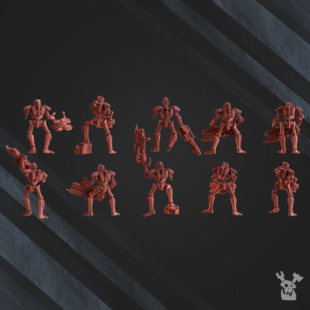 Robot Legion Infantry - The Printable Dragon