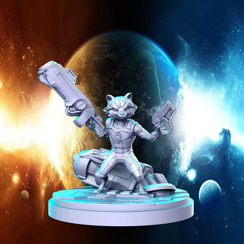 Rocket 3D-printed model