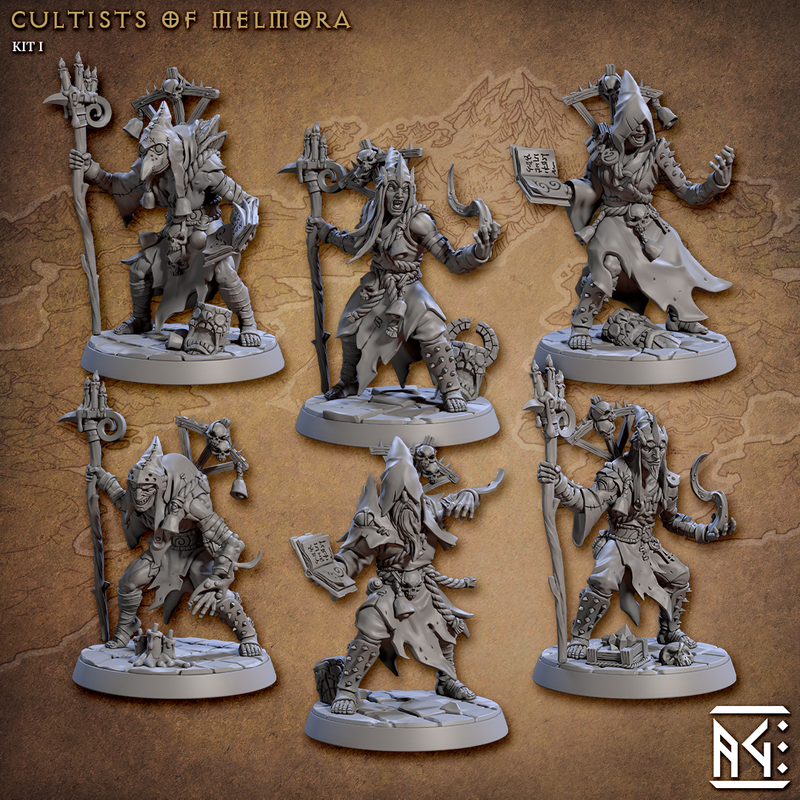 Rodburg Cultists of Melmora 3D-printed model