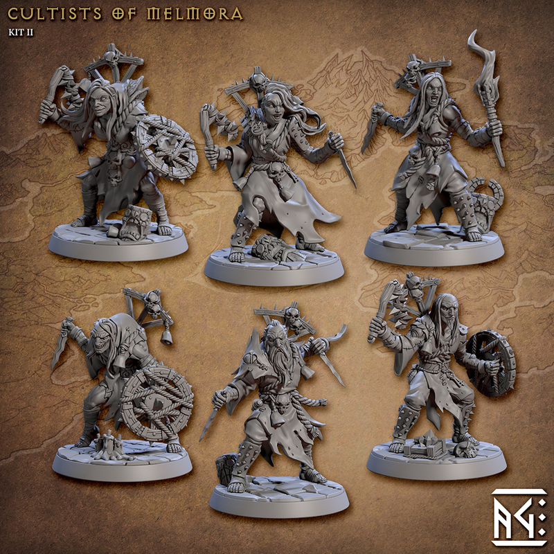 Rodburg Cultists of Melmora 3D-printed model